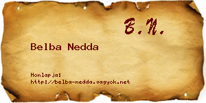 Belba Nedda névjegykártya